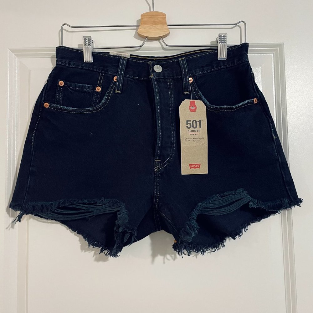 NWT Levi's 501 High Rise Jean Shorts Sz 28